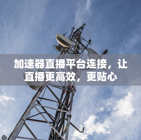 加速器直播平台连接,让直播更高效,更贴心 加速器直播平台连接,让直播更高效,更贴心