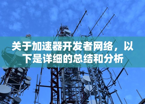 关于加速器开发者网络,以下是详细的总结和分析 关于加速器开发者网络,以下是详细的总结和分析