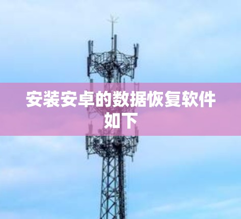 安装安卓的数据恢复软件如下 安装安卓的数据恢复软件如下
