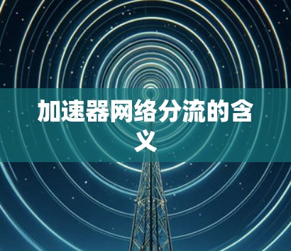 加速器网络分流的含义 加速器网络分流的含义