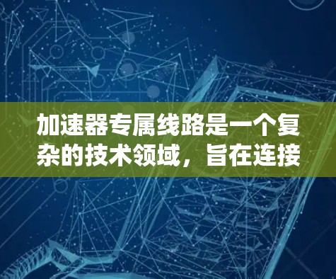 加速器专属线路是一个复杂的技术领域，旨在连接汽车和无人机系统，以提高交通效率和灵活性。以下是对该领域的详细分析