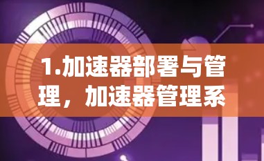 1.加速器部署与管理，加速器管理系统负责加速服务器上加速器的安装、配置和管理，包括加速器的部署、管理以及缓存和防火墙的设置