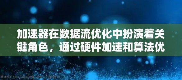 加速器在数据流优化中扮演着关键角色，通过硬件加速和算法优化，显著提升了训练速度和资源利用率。以下是对加速器在数据流优化中的详细分析